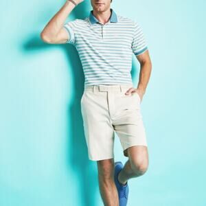 G/FORE Mens Stretch Tech Twill Golf Shorts Cream